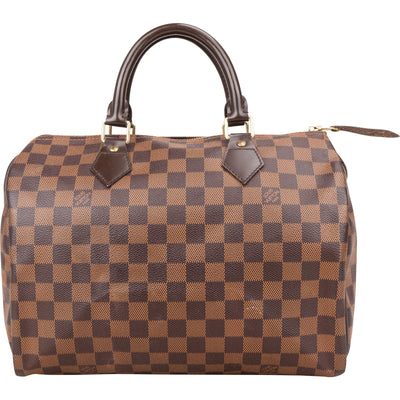 Louis Vuitton Monogram Damier Ebene Speedy 30 Handbag