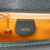 Gucci Grained Leather Bamboo Top Handle Turnlock Crossbody Handbag