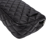 Chanel Noir Quilted Lambskin Palladium Uniform Belt Bag