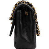 Chanel Vertical Quilted Lambskin 24K Gold Single Flap Crossbody Bag
