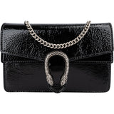 Gucci Wrinkled Patent Leather Dionysus Super Mini Crossbody Bag