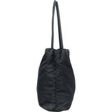 Prada Blue Nylon Triangle Shoulder Bag