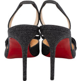 Christian Louboutin Washington Flannel Ribbon Slingback Pumps (36)