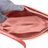 Fendi Raffia FF Buckle Baguette Shoulder Bag