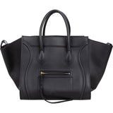 Céline Black Smooth Calfskin Large Phantom Handbag