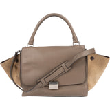 Céline Drummed Suede Leather Trapeze Handbag