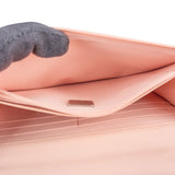 Chanel Pink Quilted Lambskin Crystal Top Handle Wallet On Chain Crossbody Bag