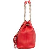 Gucci Pebbled Leather GG Soho Shoulder Bag