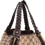 Gucci Monogram GG Canvas Indy Pelham Horsebit Hobo Shoulder Bag