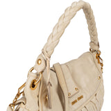 Miu Miu Nappa Leather Hobo Shoulder Bag
