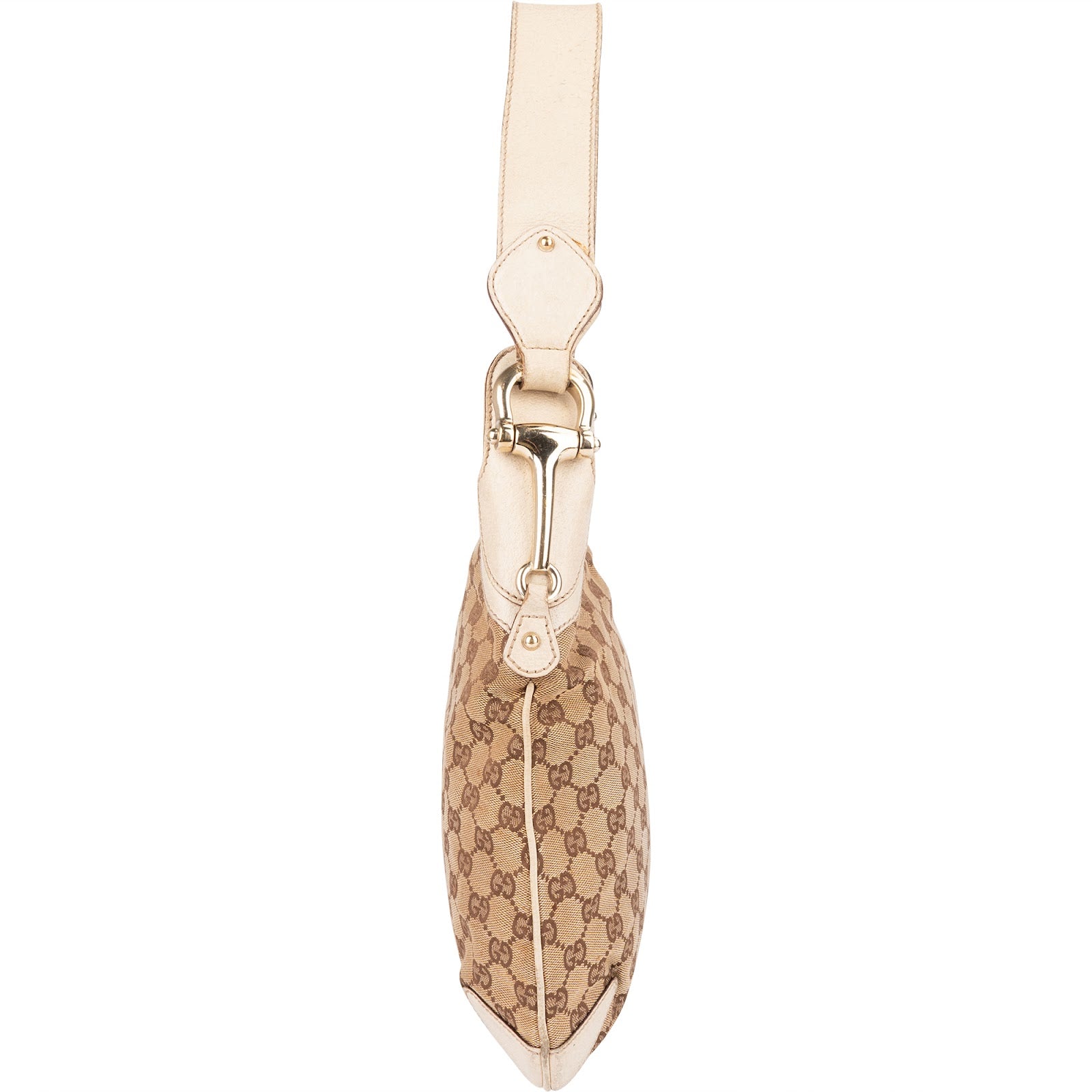 [🔄️B24 / F39] Gucci Monogram GG Canvas Abbey D-Ring Hobo Shoulder Bag - vintageandkickz