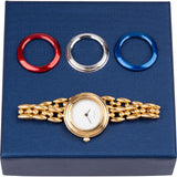 Gucci Gold Tone Change Bezel 11/12.2 Bangle Woman Watch