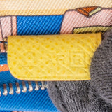 Hermès Yellow Epsom Leather Silk'in Azap Compact Wallet