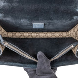 Gucci Monogram GG Supreme Canvas Suede Dionysus Shoulder Bag