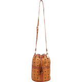MCM Monogram Visetos Drawstring Bucket Crossbody Bag
