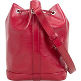 Louis Vuitton Red Epi Leather NM Sac Noé Petit Shoulder Bag