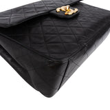 Chanel Quilted Lambskin 24K Gold Maxi Single Flap Crossbody Bag