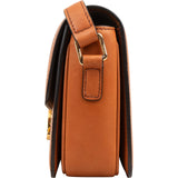 Celine Cotton & Calfskin Small Teen Triomphe Crossbody Bag