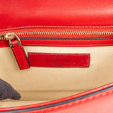 Valentino Garavani Red Leather Rockstud Small Crossbody Bag