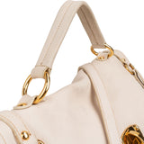 Miu Miu Smooth Leather Turnlock Satchel Handbag