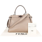 Fendi Selleria Leather Peekaboo Handbag - vintageandkickz