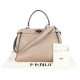 Fendi Selleria Leather Peekaboo Handbag - vintageandkickz