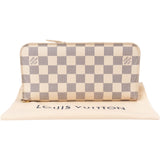 Louis Vuitton Monogram Damier Azur Long Zippy Bag Organizer Wallet