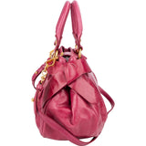 Miu Miu Pink Vitello Lux Leather Bow Handbag