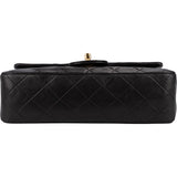 Chanel Quilted Lambskin 24K Gold Small Double Flap Shoulder Bag