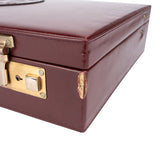 Cartier Bordeaux Leather Must de Cartier Vintage Briefcase Coffer Handbag
