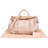 Miu Miu Vitello Lux Bow City Handbag