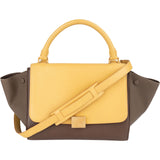 Celine Bicolor Leather Trapeze Handbag