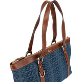 Gucci Monogram GG Denim Tote Abbey Handbag