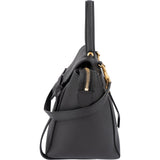 Celine Black Grained Calfskin Belt Handbag