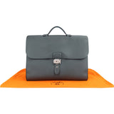 Hermès Gris Togo Leather Sac à Dépêches Business Handbag