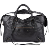 Balenciaga Black Leather Classic City Handbag