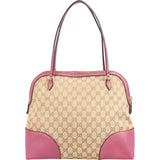 Gucci Monogram Canvas Miss GG Bowling Tote Shoulder Bag