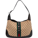 Gucci Monogram GG Canvas Jackie Hobo Shoulder Bag