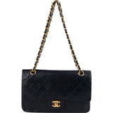 [🔄️B11 / F29] Chanel Quilted Lambskin Medium Double Flap Crossbody Bag - vintageandkickz