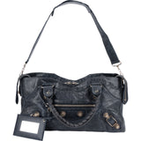 Balenciaga Blue Leather City Handbag