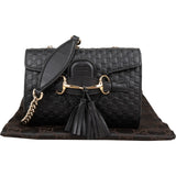 Gucci Microguccissima Leather Emily Chain Horsebit Tassel Small Crossbody Bag
