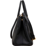 Prada Noir Saffiano Leather Small Galleria Handbag