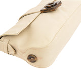 Salvatore Ferragamo Canvas Gancini Baguette Shoulder Bag
