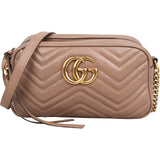 Gucci Chevron Matelassé Leather GG Marmont Camera Crossbody Bag