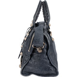 Balenciaga Blue Leather City Handbag