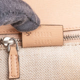 Gucci Beige Leather Daily Floral Bamboo 1967 Top Handle Handbag