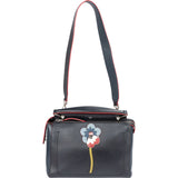 Fendi Bicolor Leather Flowerland 2 in 1 Dotcom Handbag