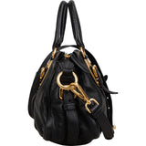 Prada Soft Leather Buckle Bauletto Handbag