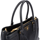 Prada Black Saffiano Leather Galleria Handbag
