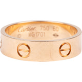Cartier Au 750 Gold LOVE Wedding Band Ring (#60)